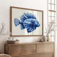 Lionfish in Indigo Ink