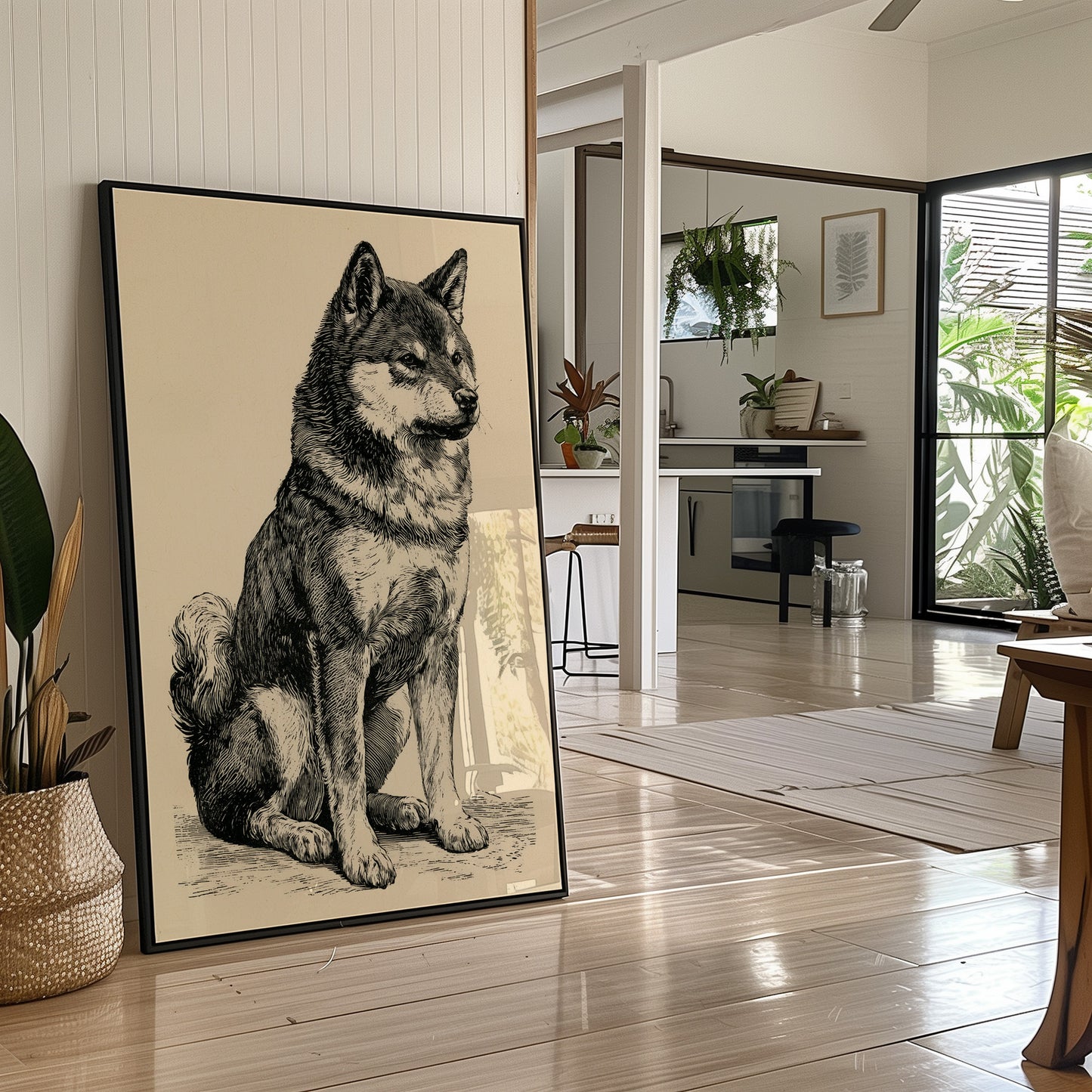 Alert & Upright: Vintage Spitz Engraving