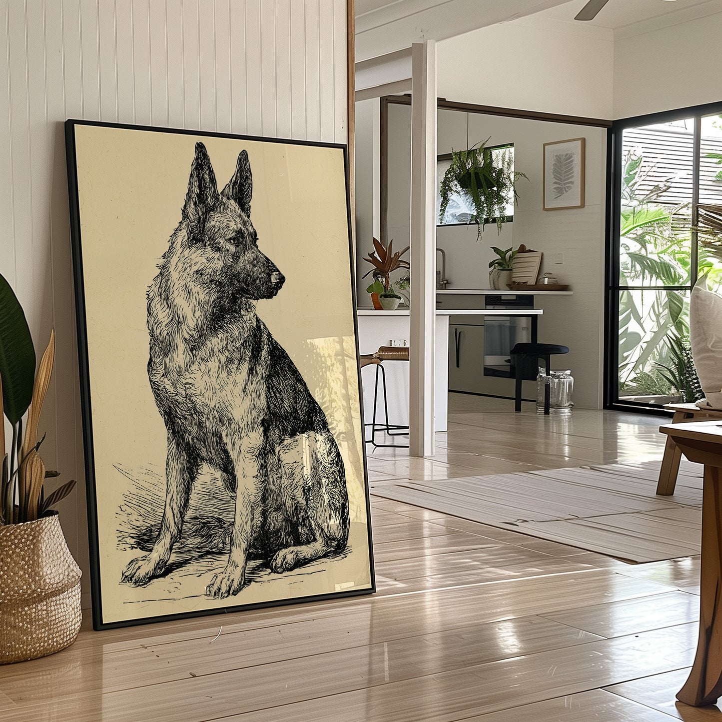 Ever Alert: Vintage Shepherd Sketch