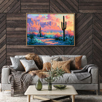 Saguaro Silhouettes at Twilight