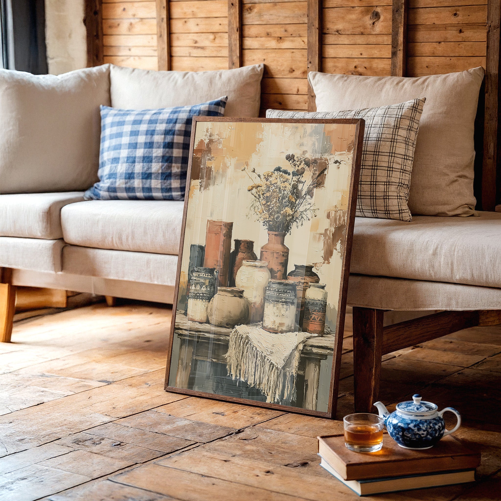 Sunbaked Pottery and Faded Blooms