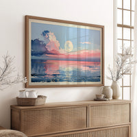 Moonrise Over Still Water
