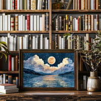 Golden Moon Over Sleeping Water