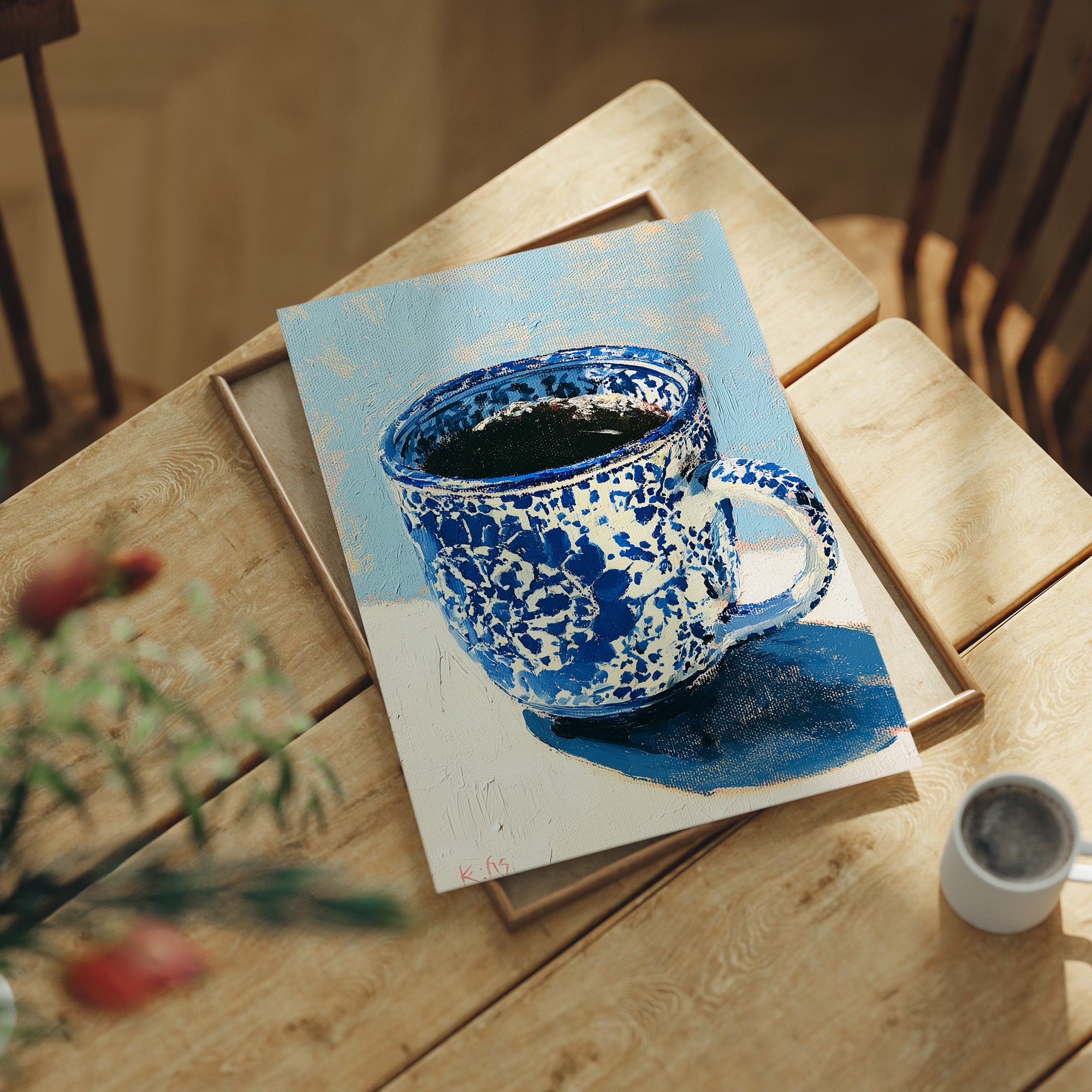 Morning Brew in Blue Speckle