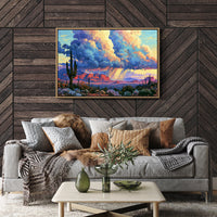 Desert Storm at Golden Hour