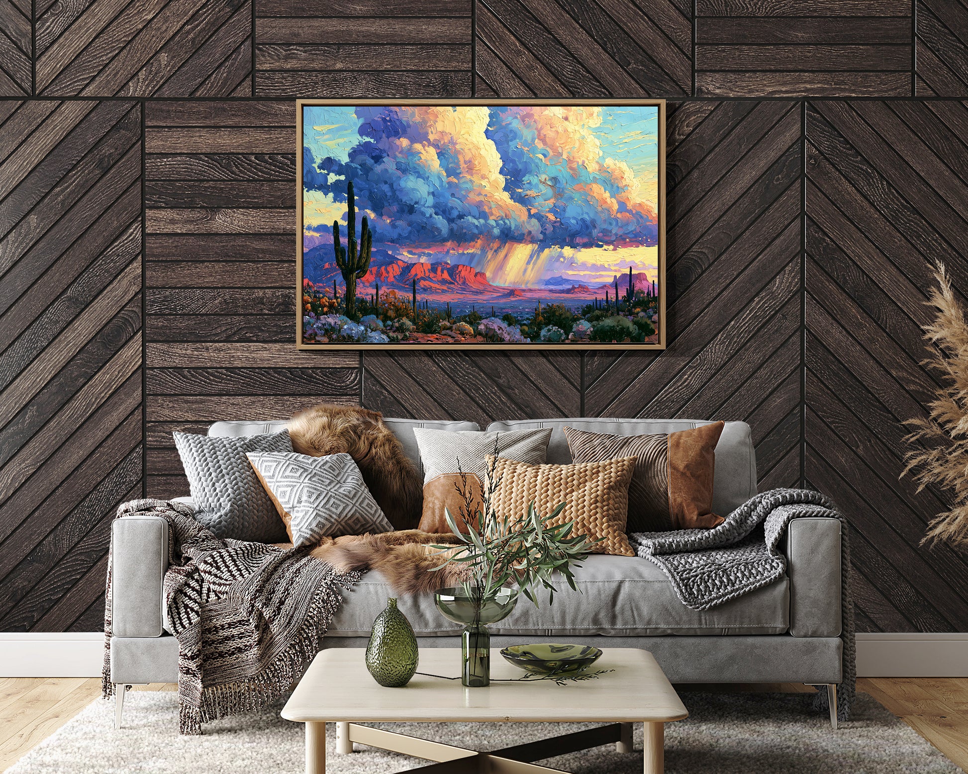 Desert Storm at Golden Hour
