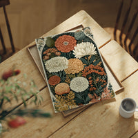 Chrysanthemum and Marigold Botanical Plate