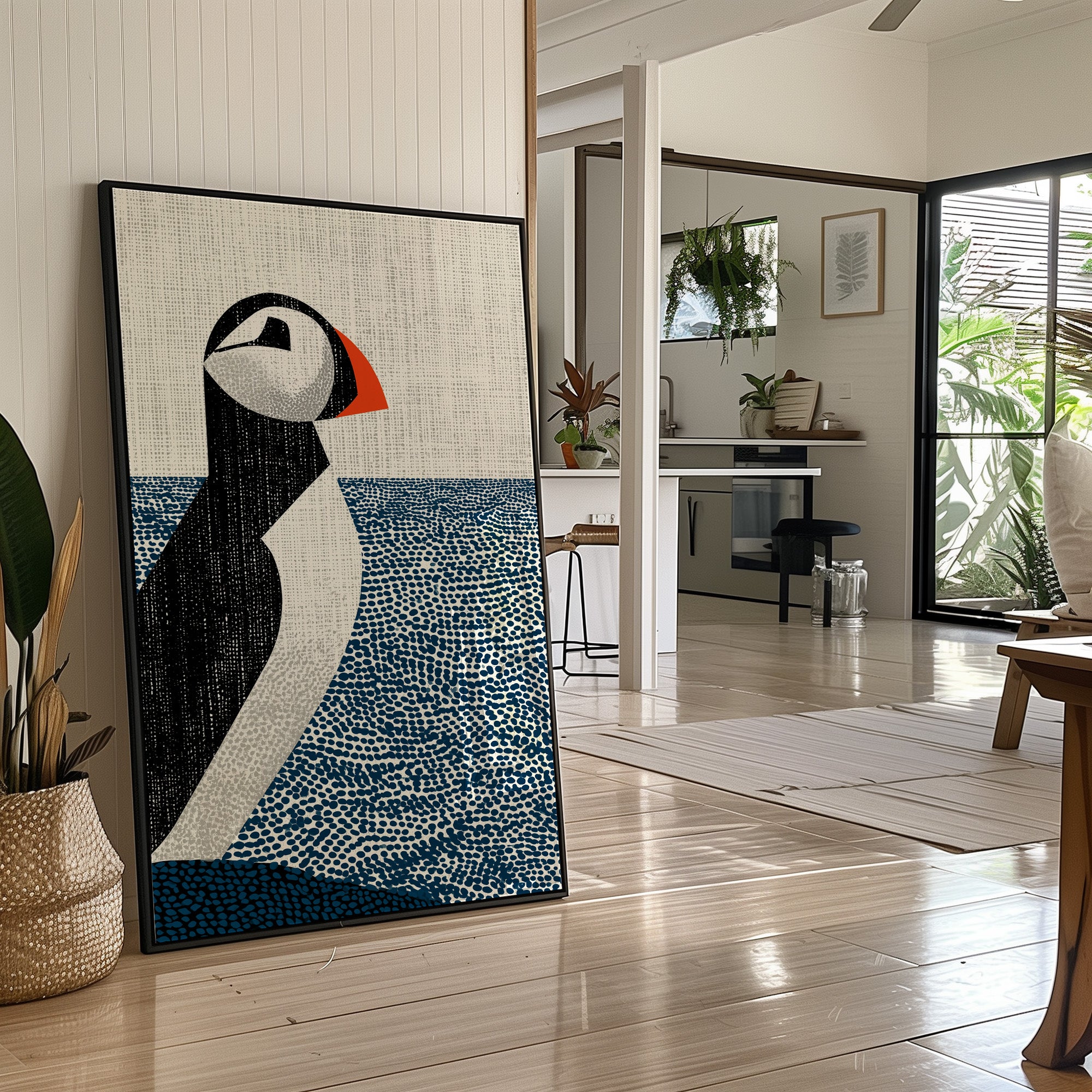 Puffin on the Horizon Line