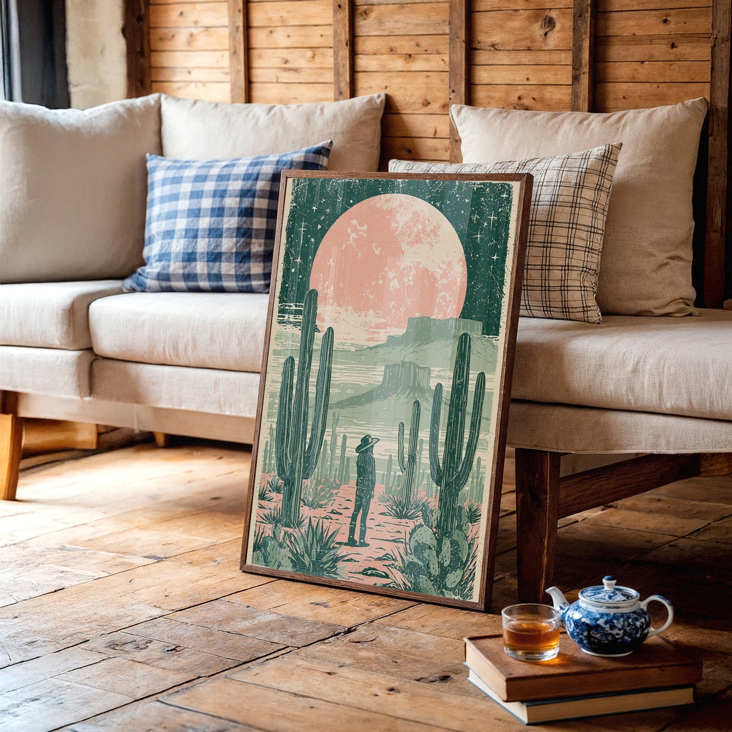 Standing Watch Beneath the Blush Moon