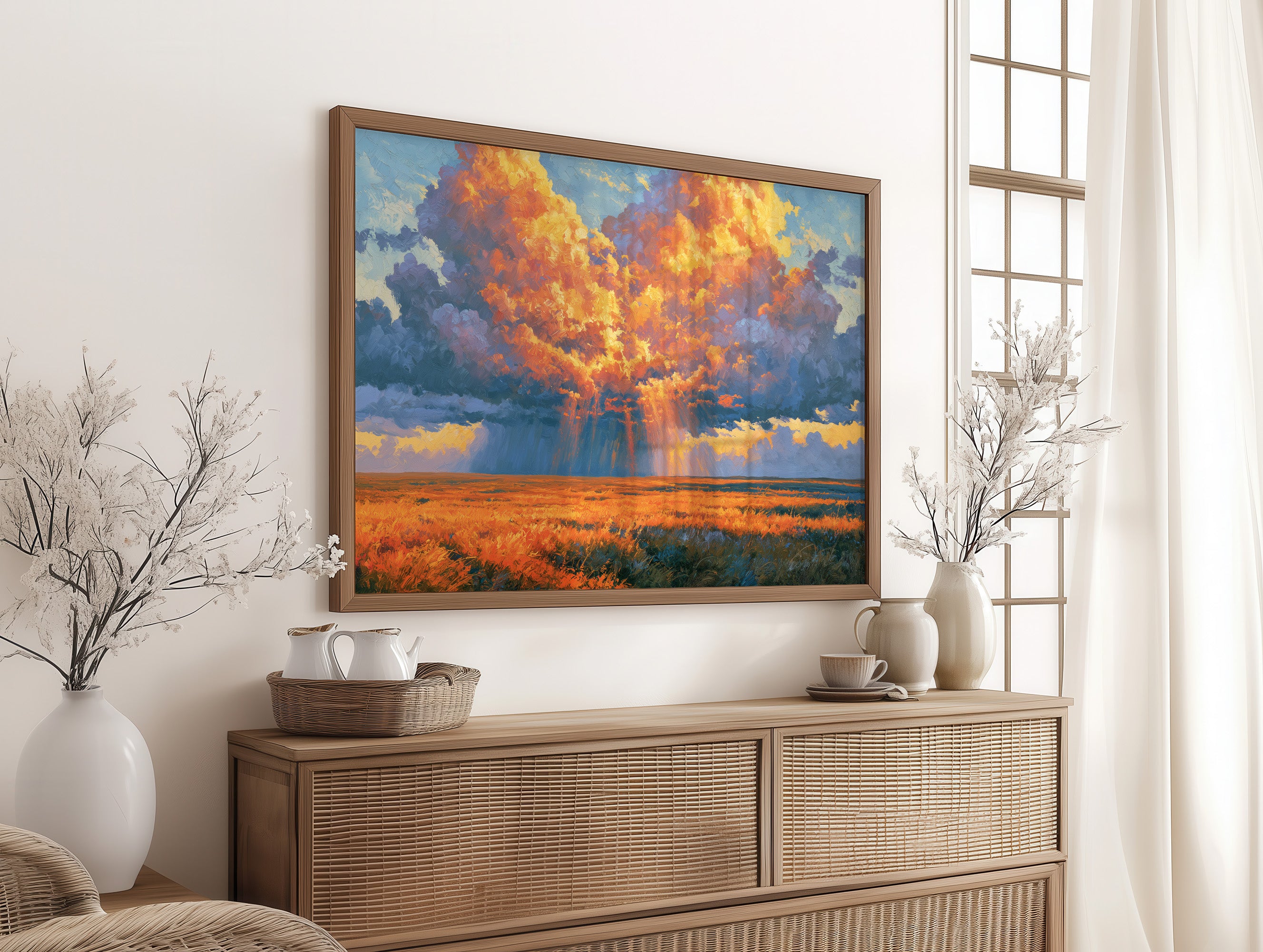 Fire in the Prairie Sky
