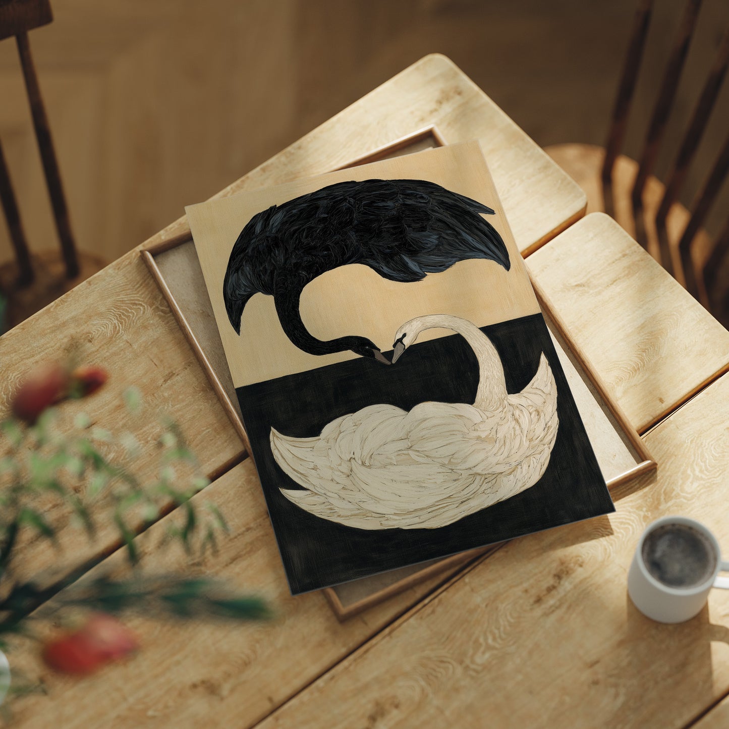 Two Swans, One Heart