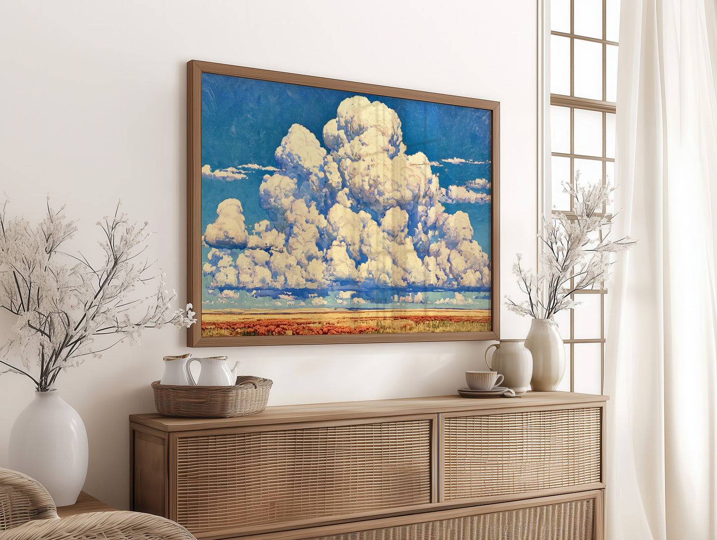 Thunderheads Over Amber Fields