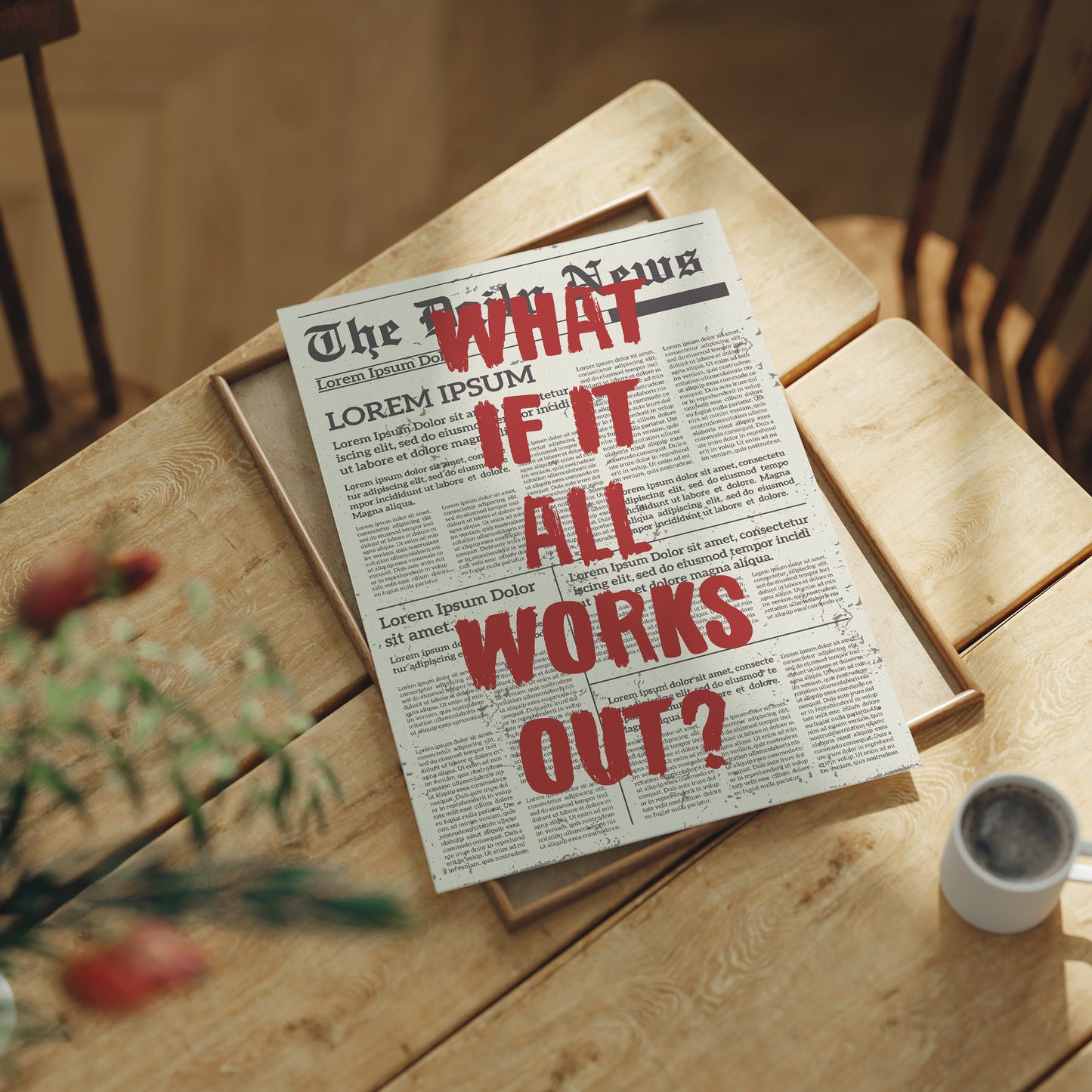 What If It All Works Out? Newsprint Manifesto