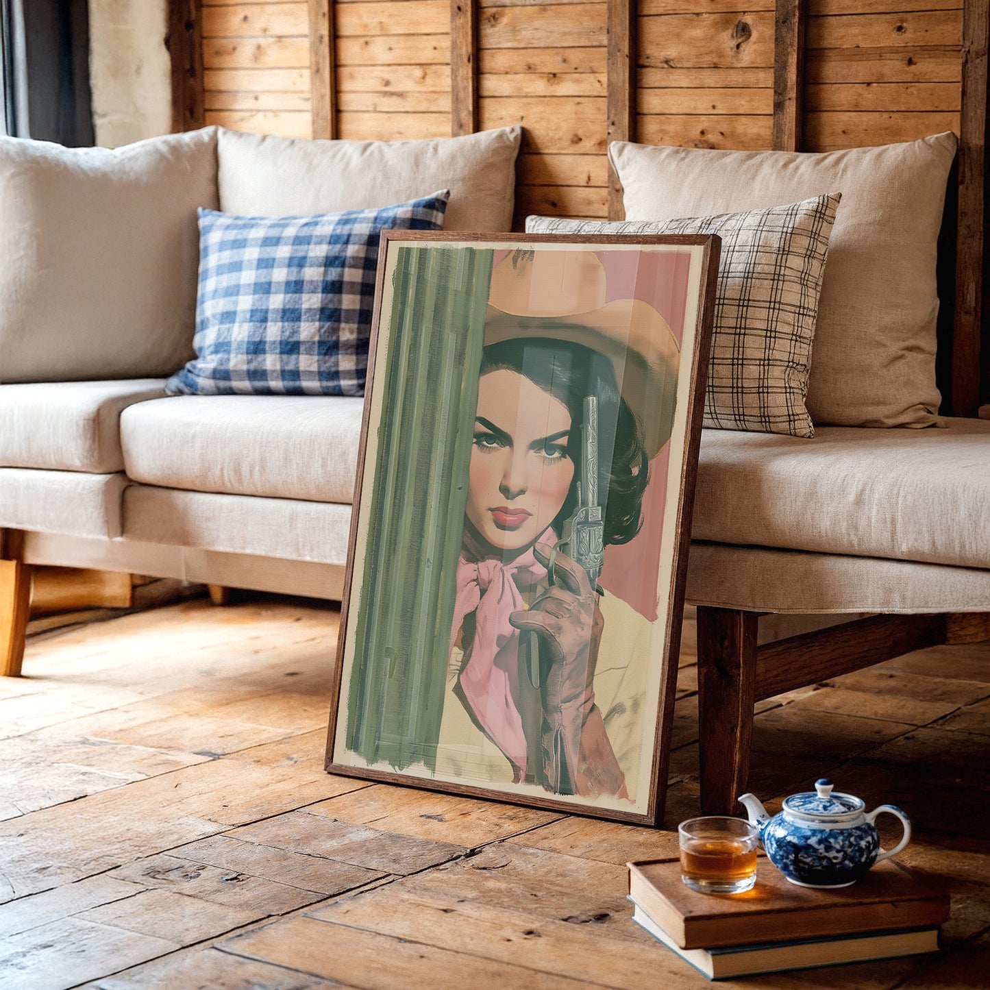 Cactus Cowgirl: The Painterly Standoff