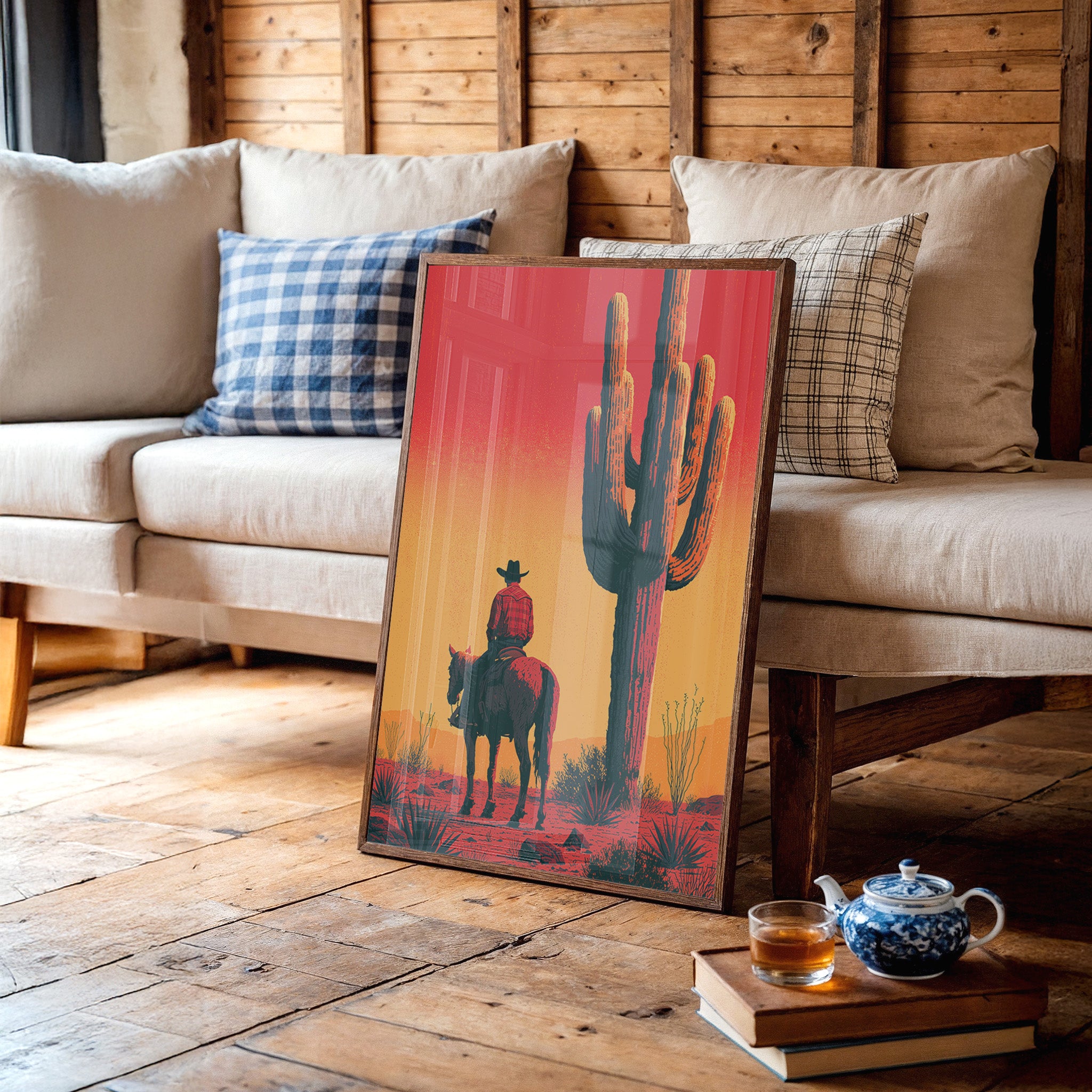 Cowboy's Watch: Desert Sunset Standoff