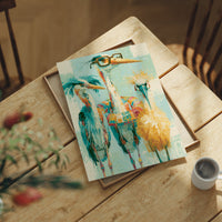 The Bespectacled Bird Trio: A Feathered Trio Portrait