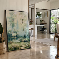 The Blossoming Cottage: Birches by the Garden Pond