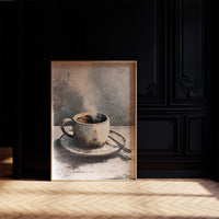 Weathered Brew: A Rustic Coffee Still Life