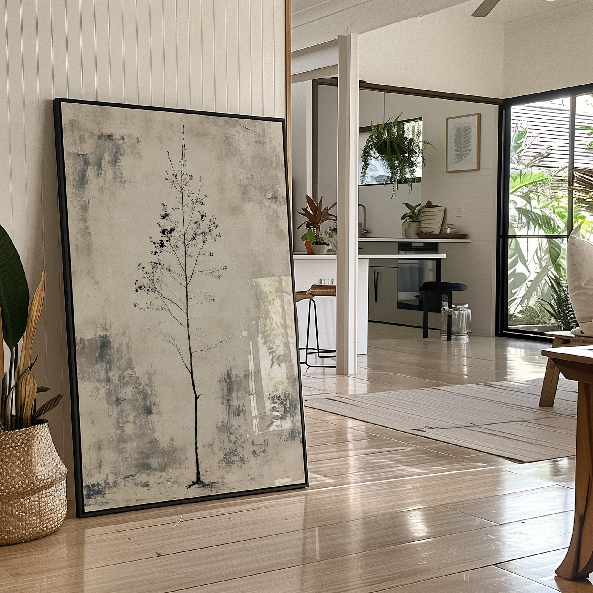 Solitary Sapling: A Minimalist Study in Stillness