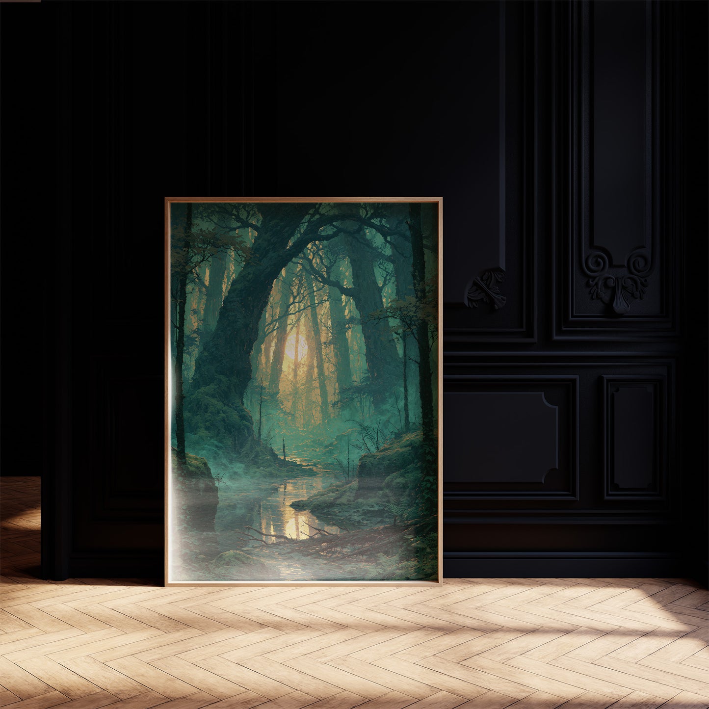 Emerald Hollow: Sunlight Through the Ferns