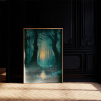Reflected Glow: The Twin Trees of the Swamp Forest