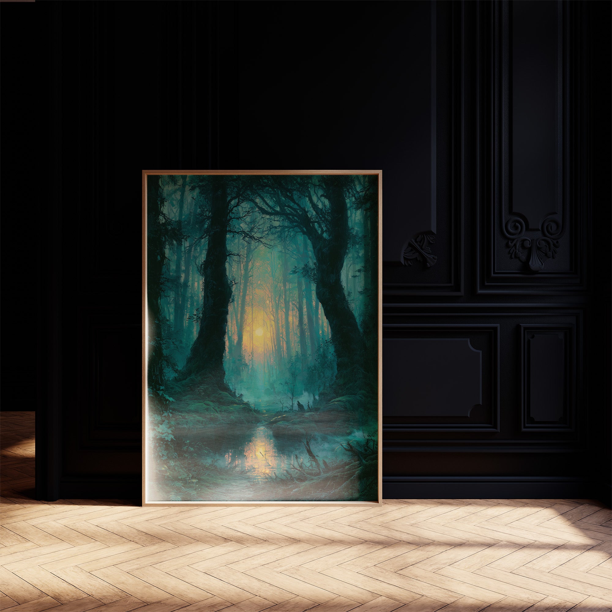 Reflected Glow: The Twin Trees of the Swamp Forest