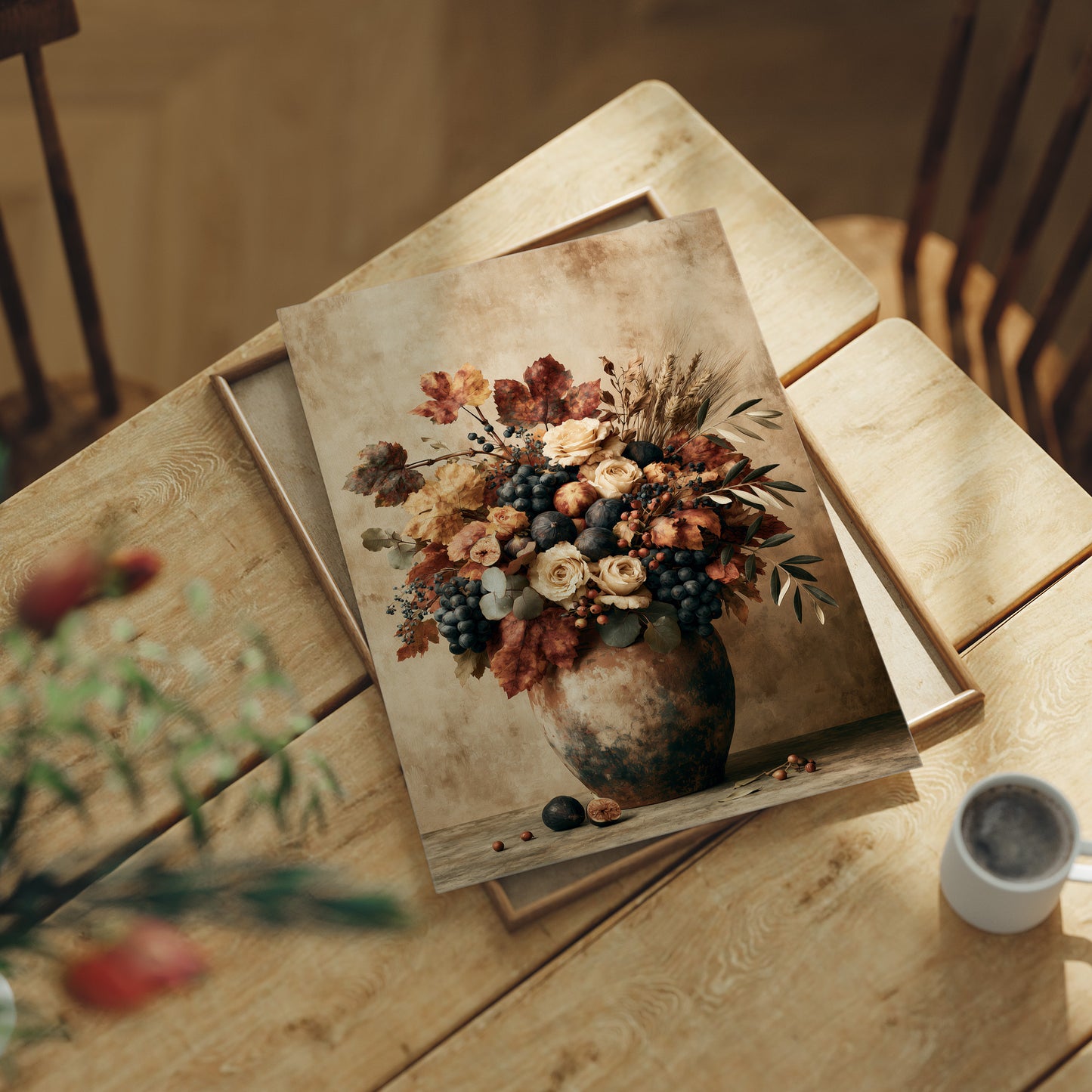 Maple Leaf & Fig Harvest Urn