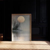 Bare Trees, Wide Water Moon