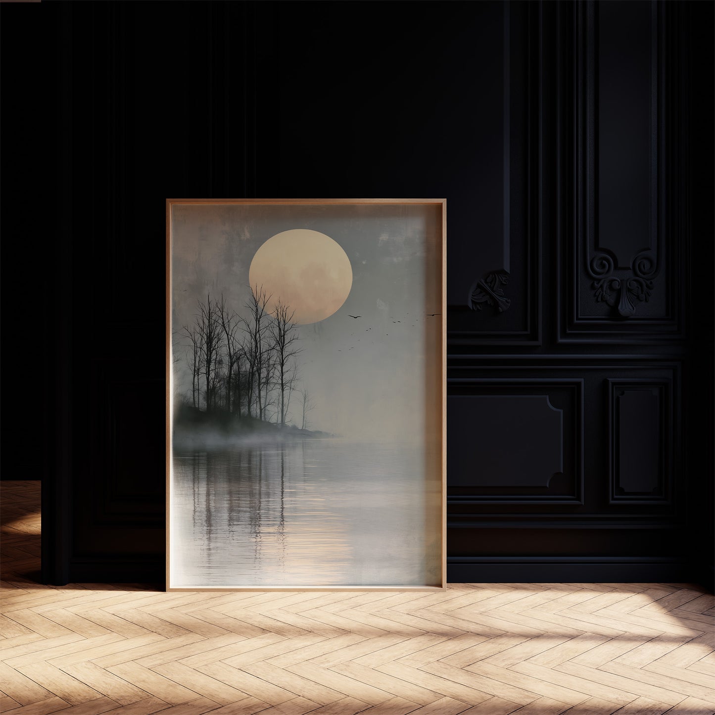 Bare Trees, Wide Water Moon