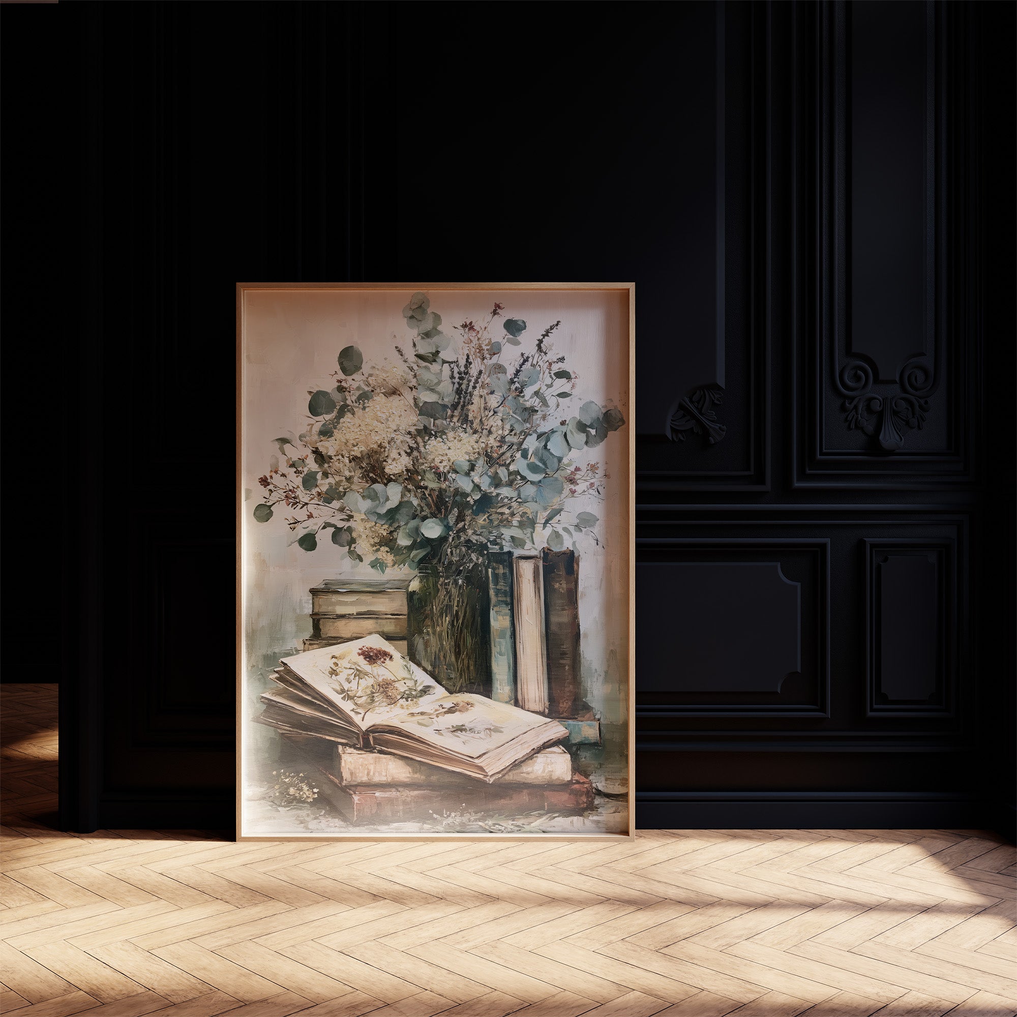 Eucalyptus & Pressed Blooms, Reading Corner