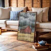 Red Barn Braces for the Storm