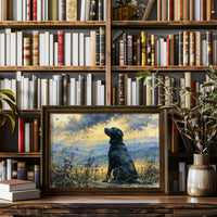 Black Labrador, Butterfly Sky