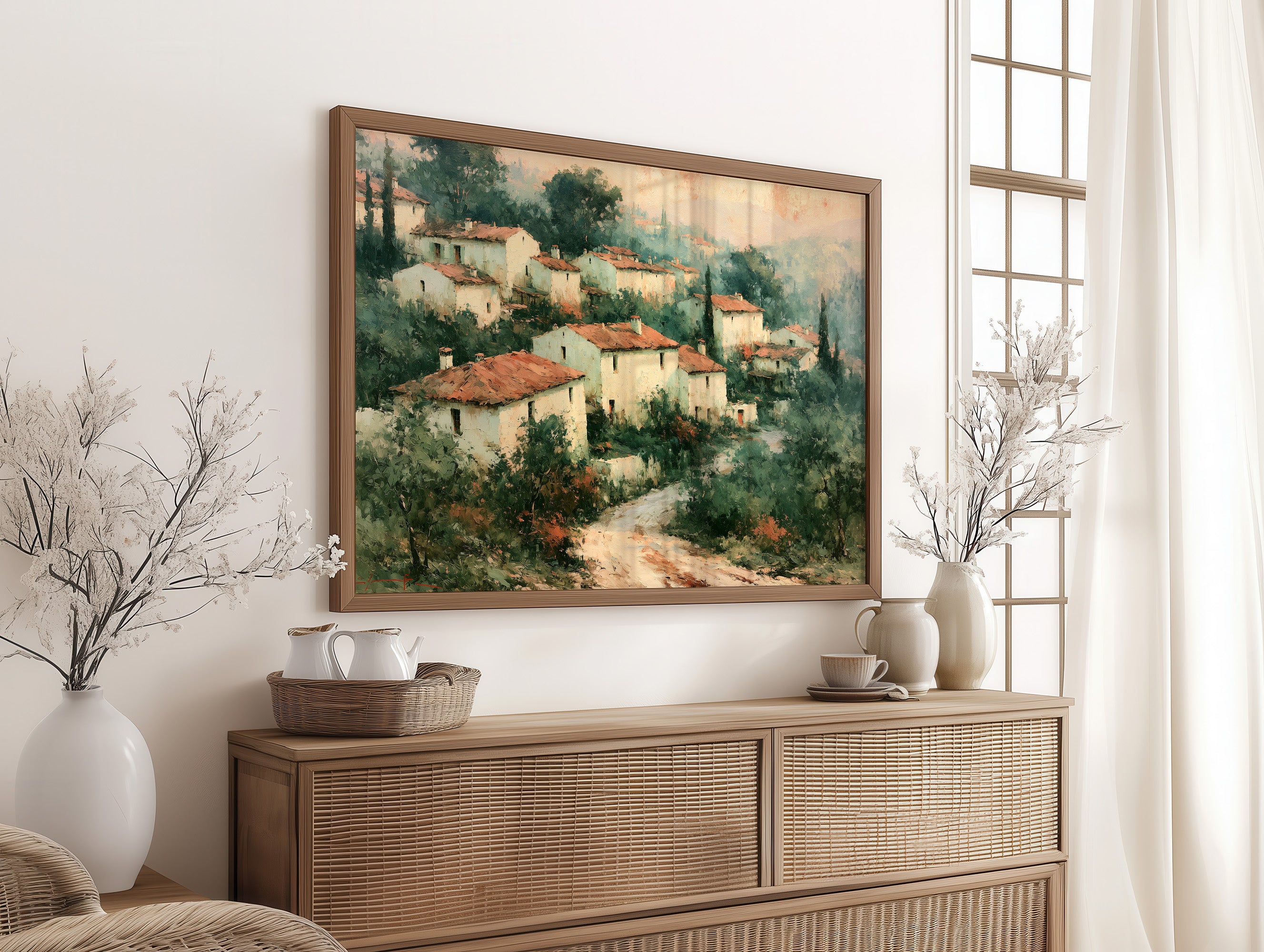 Tuscan Hillside, Terracotta Roofs