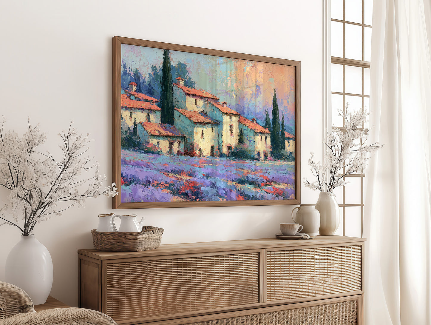 Lavender Fields, Tuscan Sunset