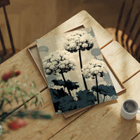 Hydrangea Stems in Silhouette