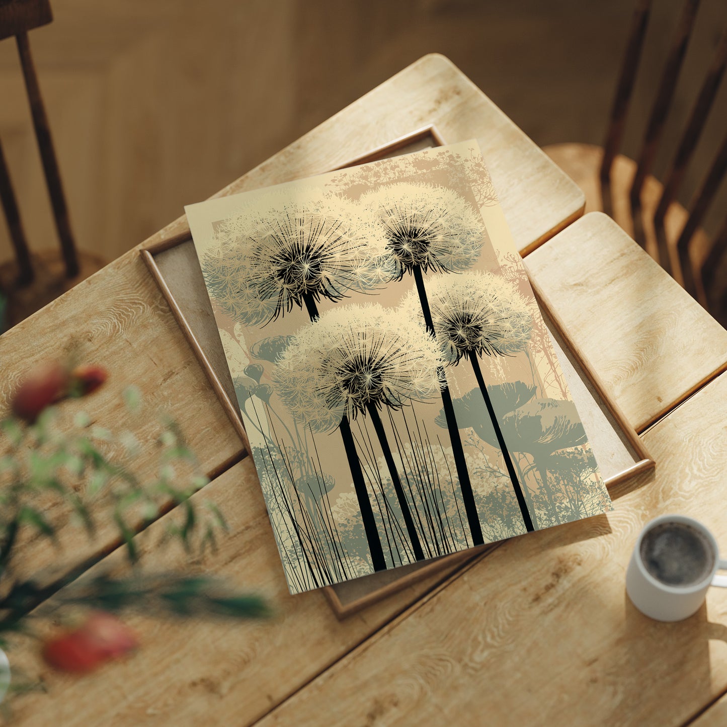 Dandelion Field in Soft Focus