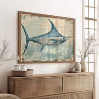 Marlin on Weathered Wood