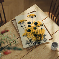 Yarrow and Allium in Gold