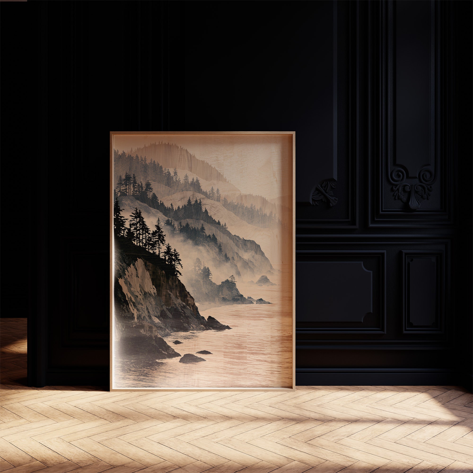 Coastline in Marquetry