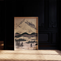 Snow Peak in Marquetry