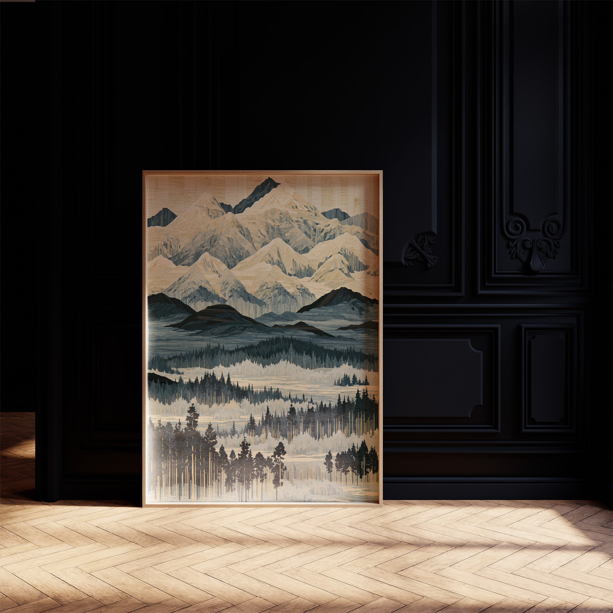 Blue Ridge in Marquetry