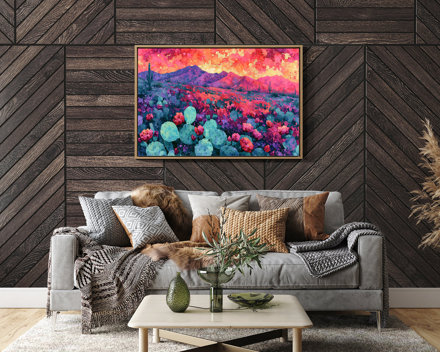 Desert Bloom, Magenta Mountains