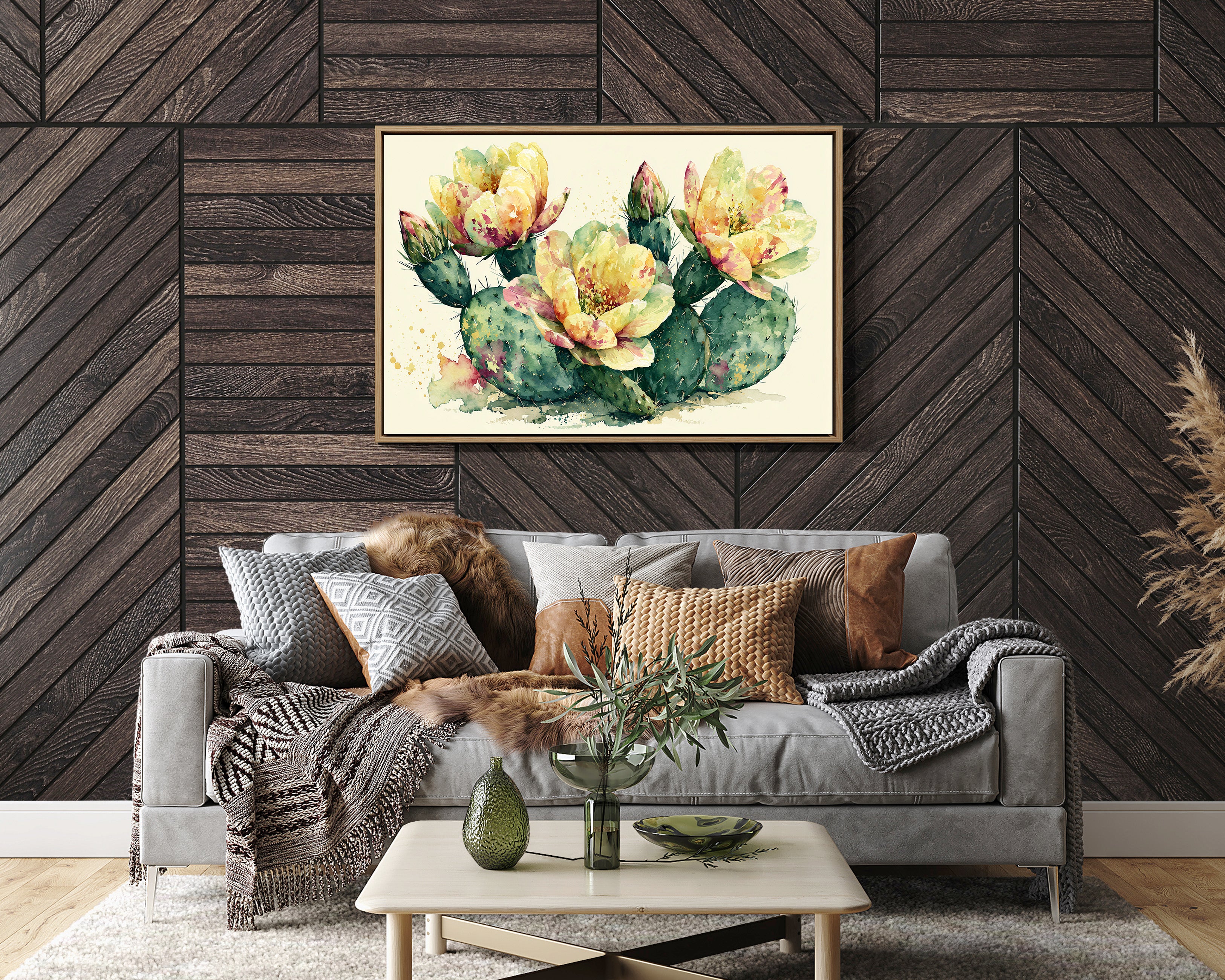 Prickly Pear in Golden Bloom