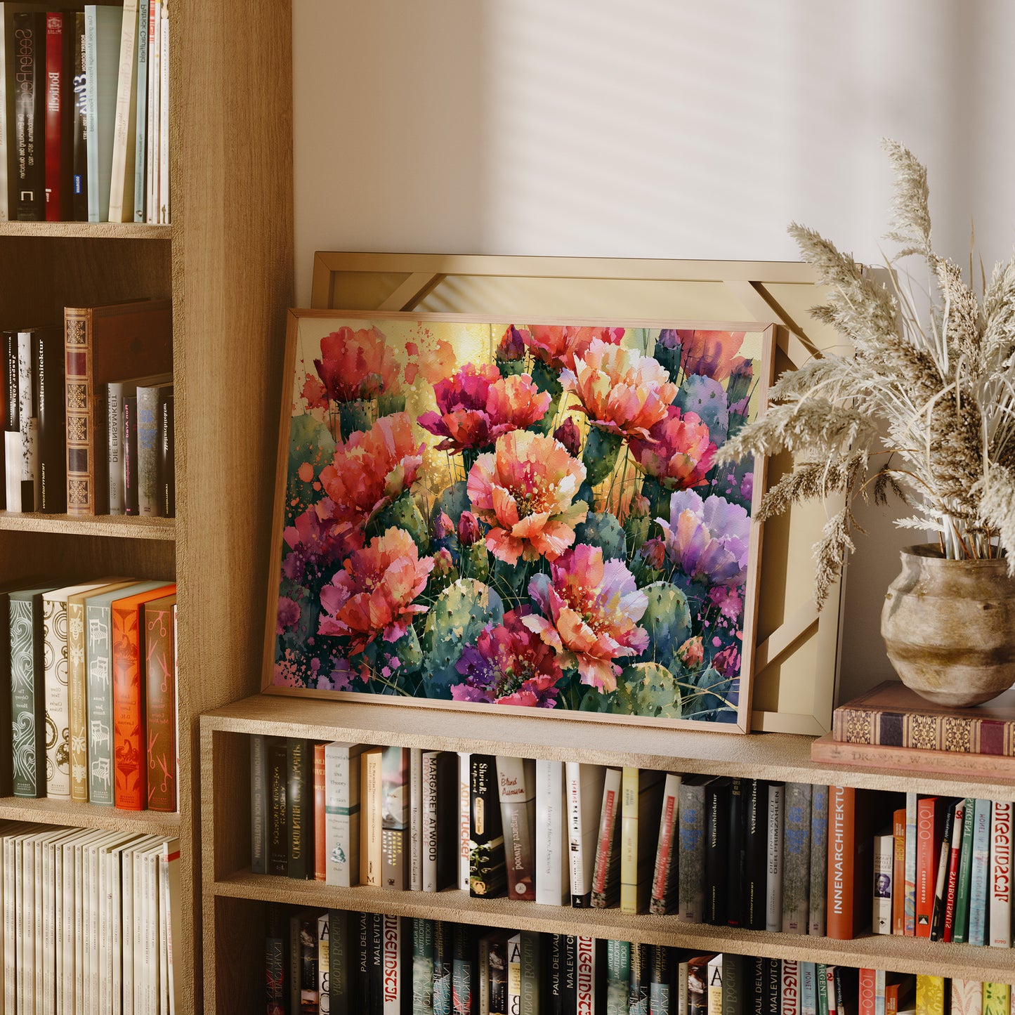 Sunlit Cactus Blossoms