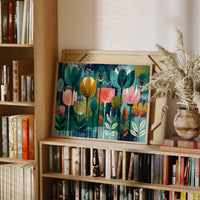 Tulip Garden, Screen Print Style