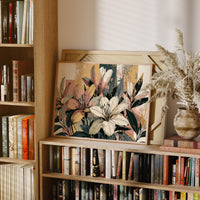 Lily Study, Color Block Botanical