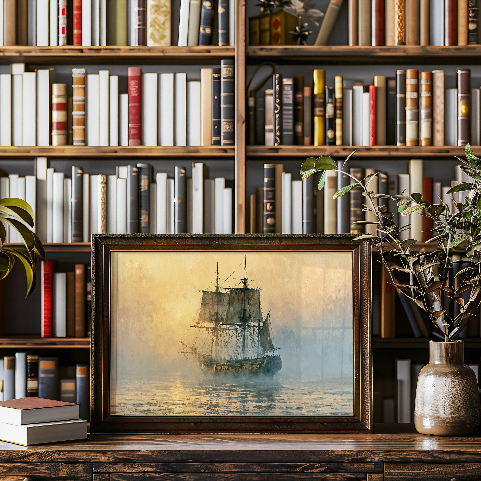 Tall Ship at Golden Dawn