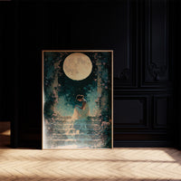 Moonlit Rose Garden Steps