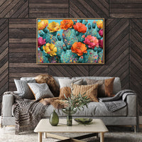 Cactus Bloom, Speckled Turquoise