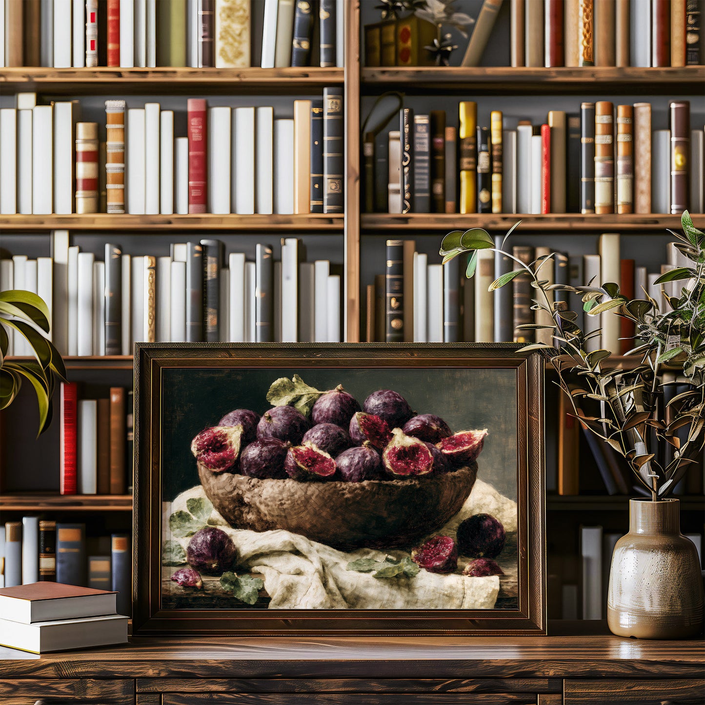 Woven Basket of Split Figs